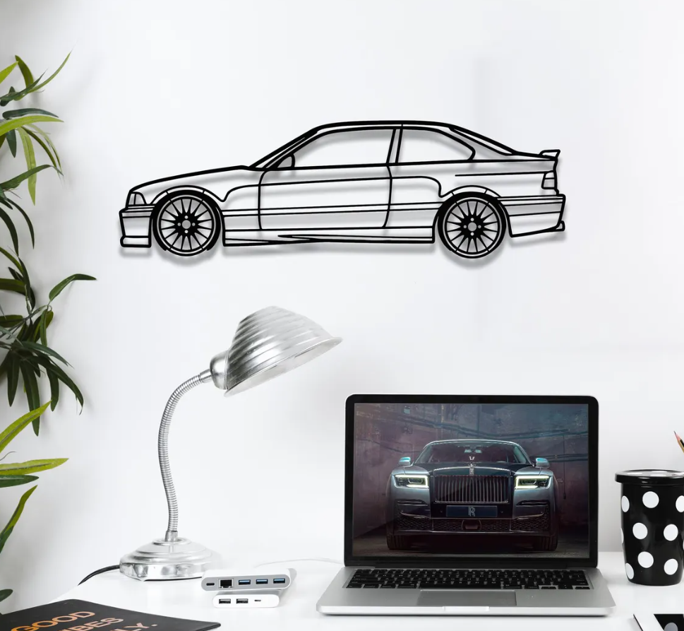 DEKORACJA ścienna Obraz Samochód BMW E36 M3