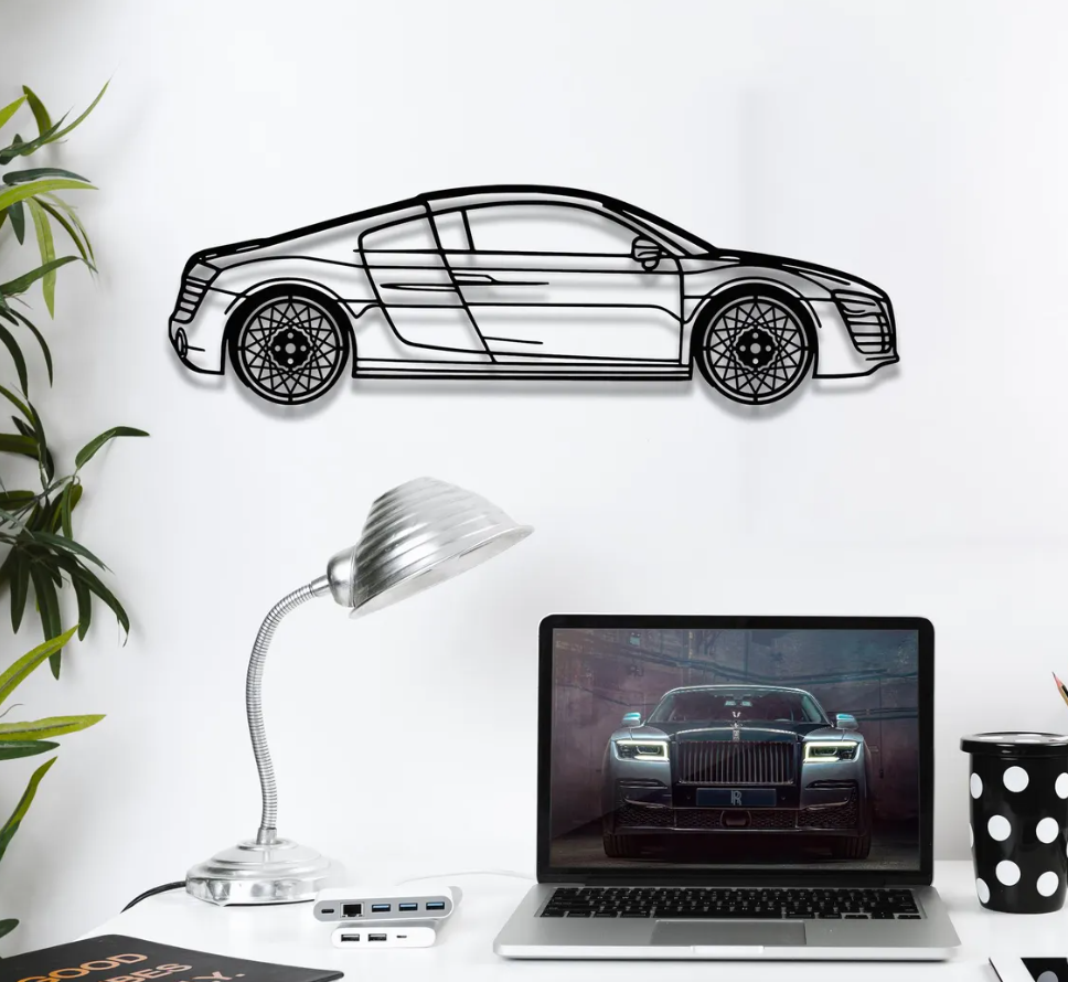 DEKORACJA ścienna Obraz Samochód AUDI R8
