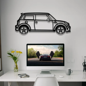 DEKORACJA ścienna Obraz Samochód MINI COOPER