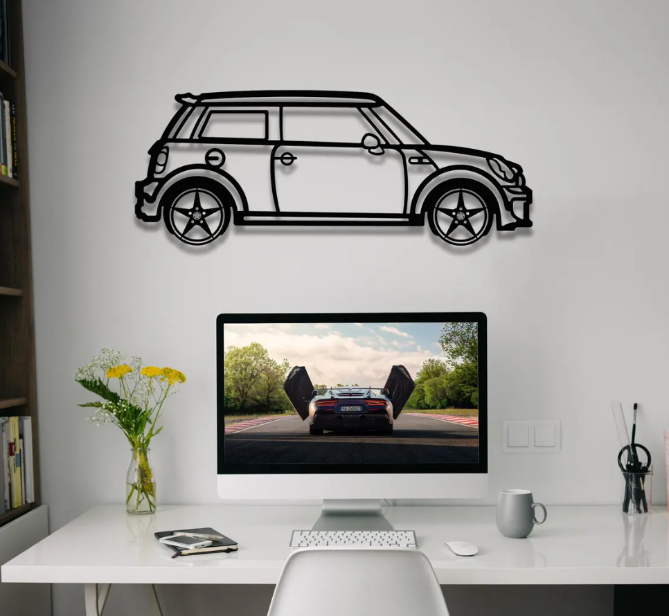 DEKORACJA ścienna Obraz Samochód MINI COOPER