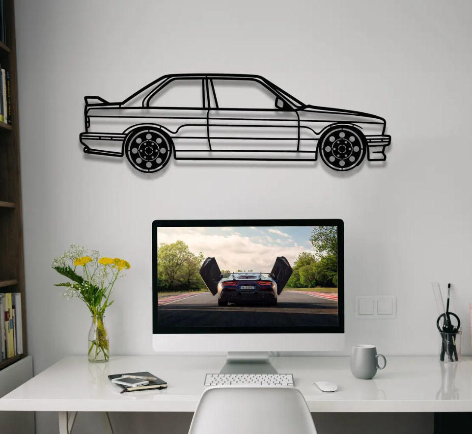 DEKORACJA ścienna Obraz Samochód BMW E30 M3