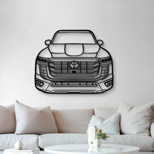 DEKORACJA ścienna Obraz Samochód LAND CRUISER FRONT VIEW 2022