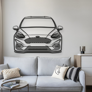 DEKORACJA ścienna Obraz Samochód FORD FIESTA MK8 FRONT VIEW 2018