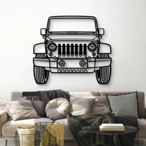 DEKORACJA ścienna Obraz Samochód JEEP WRANGLER FRONT VIEW 2015