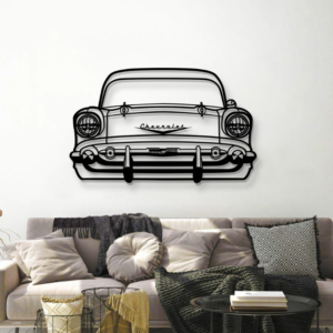 DEKORACJA ścienna Obraz Samochód CHEVROLET BEL AIR FRONT VIEW 1957