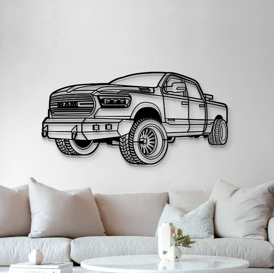 DEKORACJA ścienna Obraz Samochód DODGE RAM 1500 2020