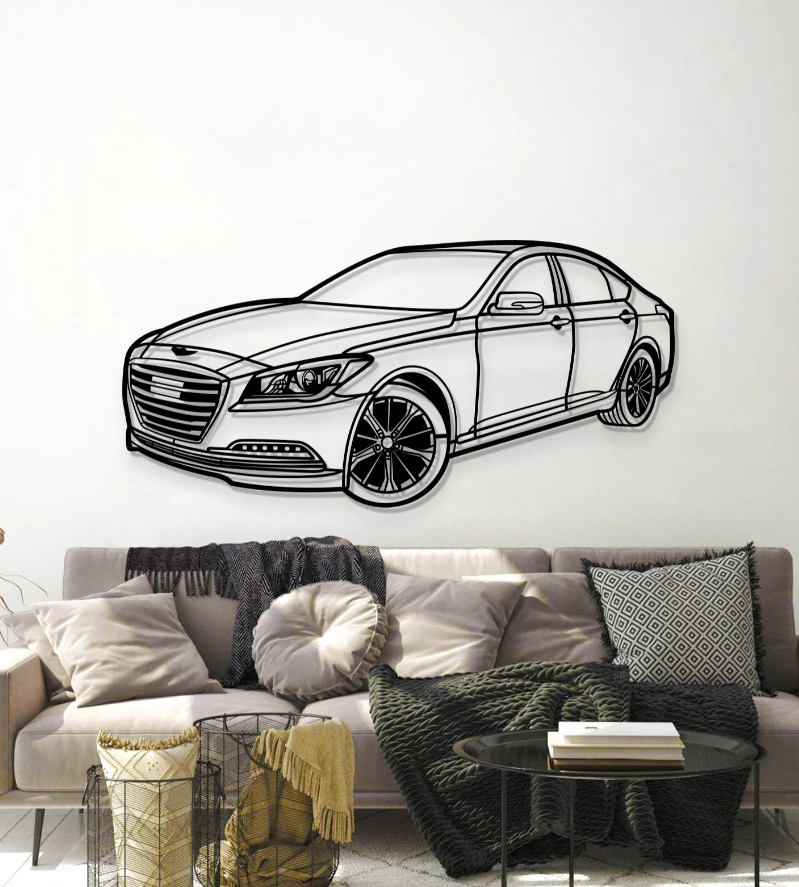 DEKORACJA ścienna Obraz Samochód HYUNDAI GENESIS 3.1 LITER 2016