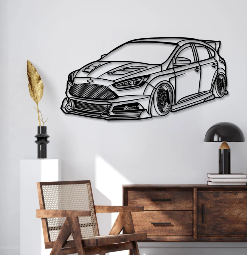 DEKORACJA ścienna Obraz Samochód FORD FOCUS ST 2015