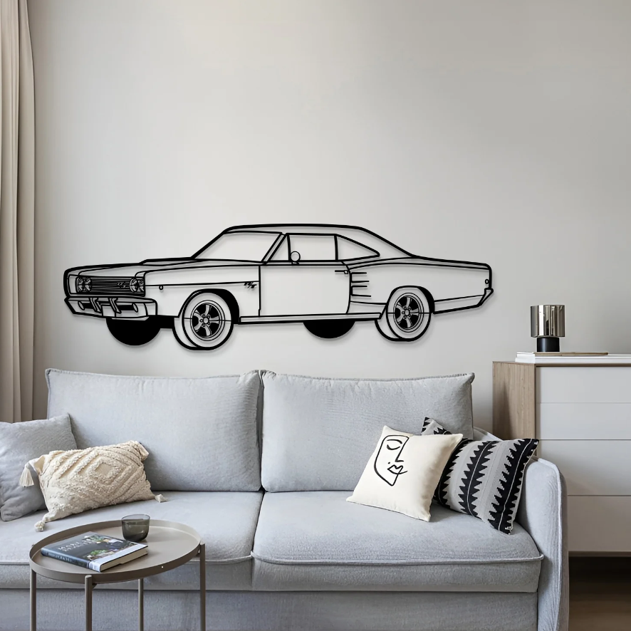 DEKORACJA ścienna Obraz Samochód DODGE CORONET R-T 1968