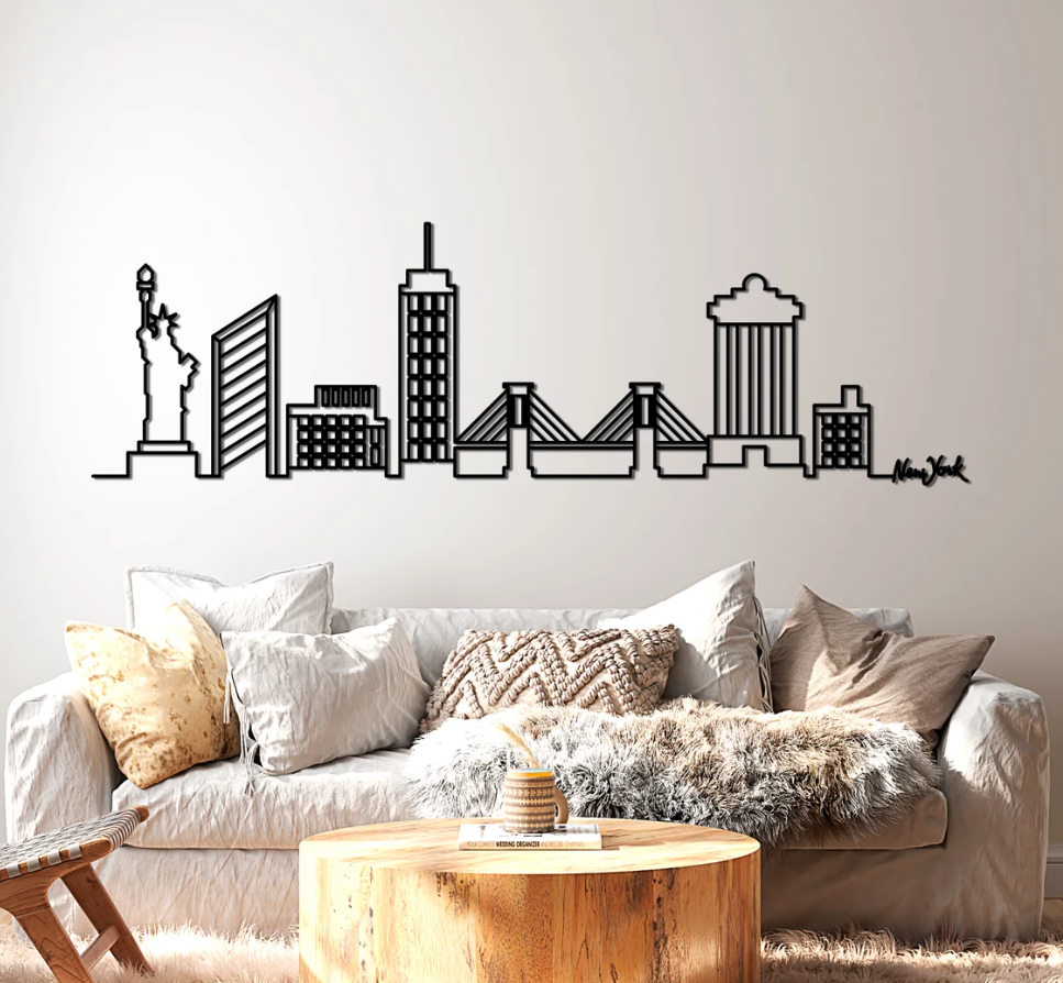 DEKORACJA ścienna Obraz wzór NEW YORK