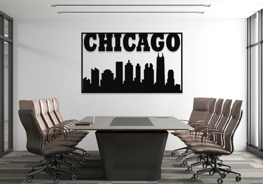 DEKORACJA ścienna Obraz wzór CHICAGO