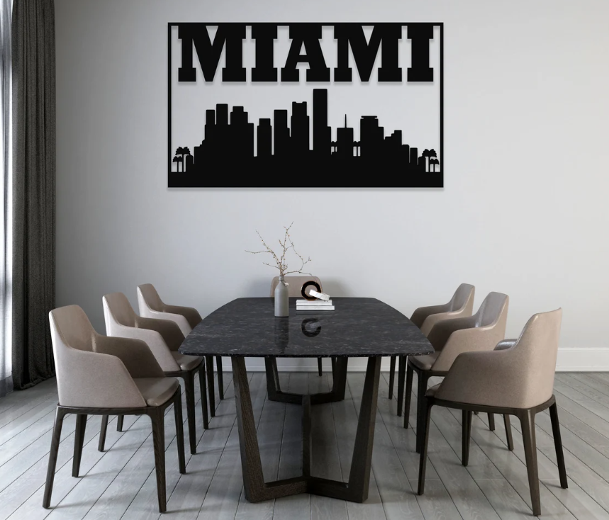 DEKORACJA ścienna Obraz wzór MIAMI