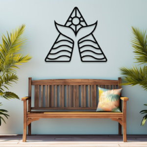 DEKORACJA ścienna Obraz wzór PŁETWA WIELORYBA