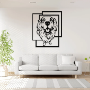 DEKORACJA ścienna Obraz wzór GOLDEN RETRIEVER