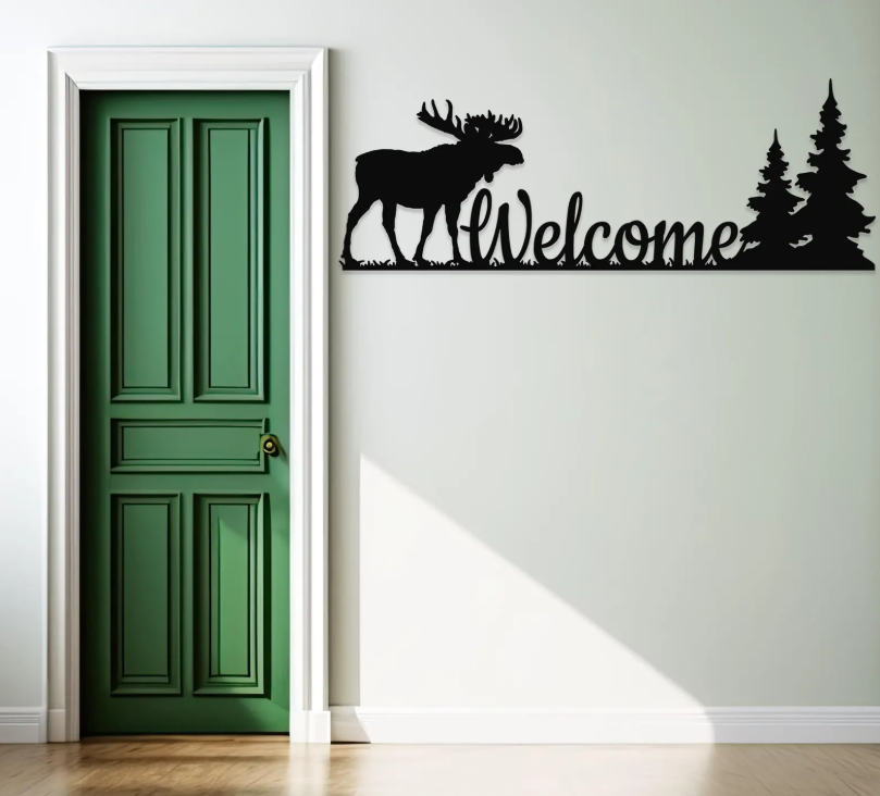 DEKORACJA ścienna Obraz wzór WELCOME