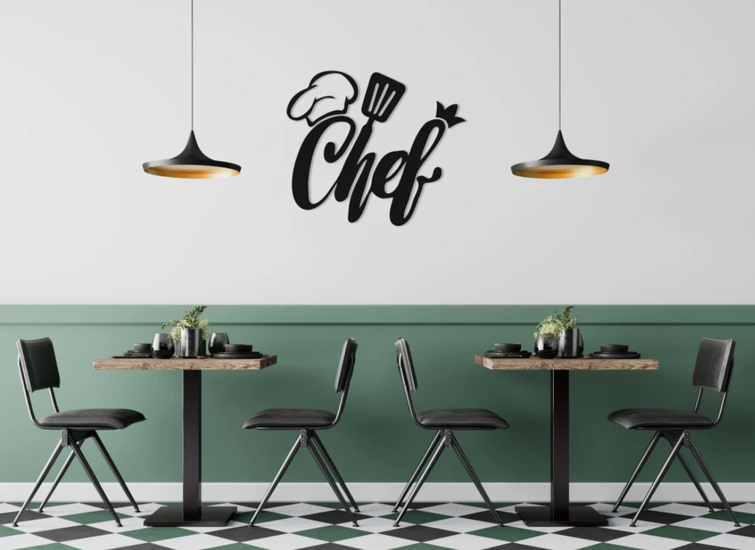 DEKORACJA ścienna Obraz wzór CHEF