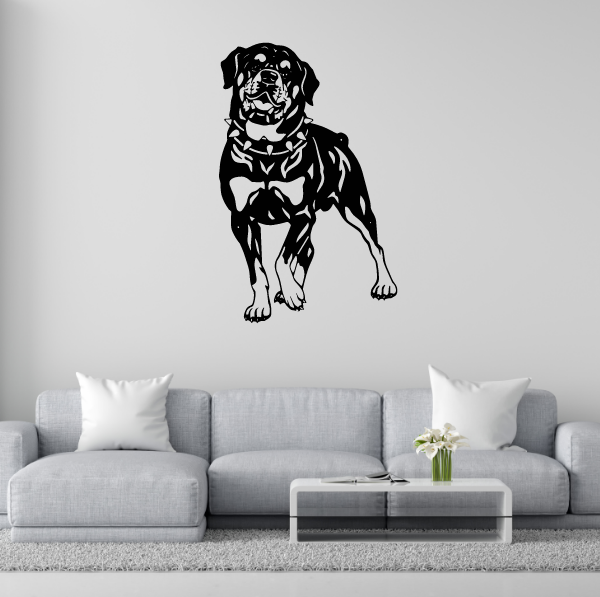 DEKORACJA ścienna Obraz wzór PIES ROTTWEILER