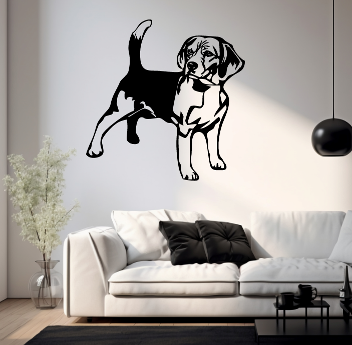 DEKORACJA ścienna Obraz wzór PIES BEAGLE