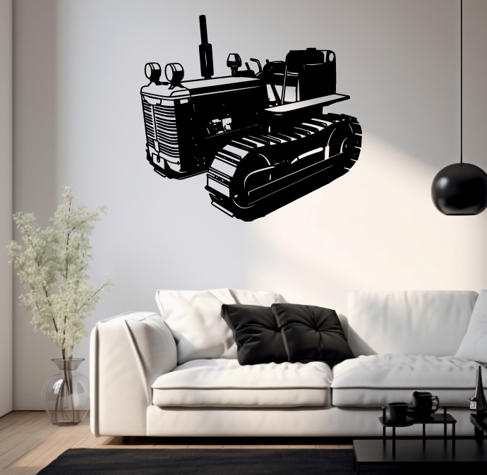 DEKORACJA ścienna Obraz wzór TRAKTOR CRAWLER