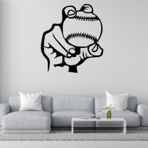 DEKORACJA ścienna Obraz wzór RĘKA Z PIŁKĄ OD BASEBALLA