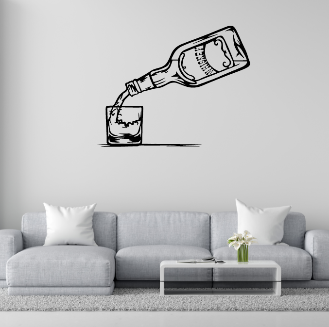 DEKORACJA ścienna Obraz wzór WHISKEY