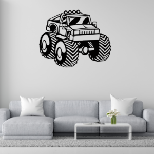 DEKORACJA ścienna Obraz wzór MONSTER TRUCK