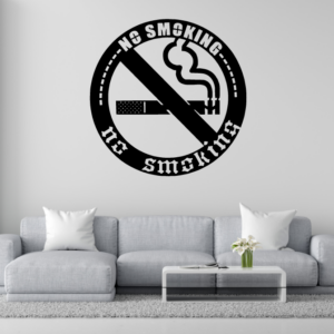 DEKORACJA ścienna Obraz wzór ZNAK Z NAPISEM NO SMOKING