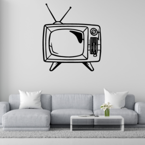 DEKORACJA ścienna Obraz wzór TELEWIZOR