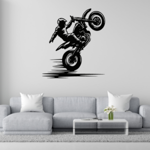 DEKORACJA ścienna Obraz wzór MOTOCYKLISTA