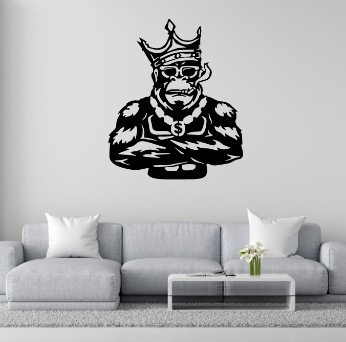 DEKORACJA ścienna Obraz wzór MAŁPA KING KONG