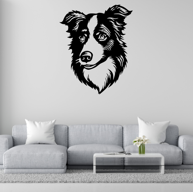 DEKORACJA ścienna Obraz wzór PIES BORDER COLLIE
