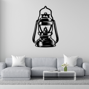 DEKORACJA ścienna Obraz wzór LAMPA NAFTOWA