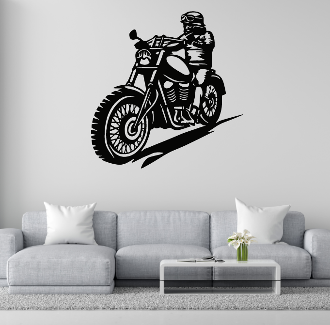 DEKORACJA ścienna Obraz wzór MOTORZYSTA