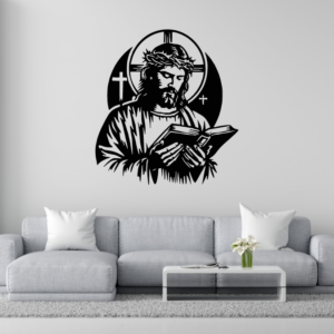 DEKORACJA ścienna Obraz wzór JEZUS Z BIBLIĄ