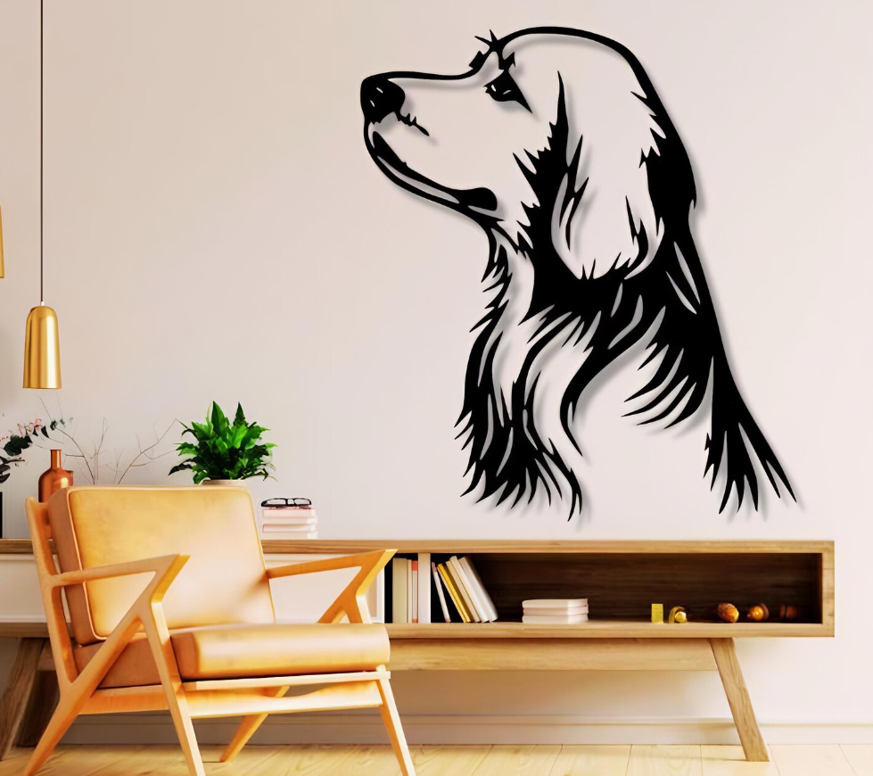 DEKORACJA ścienna Obraz wzór PIES GOLDEN RETRIEVER