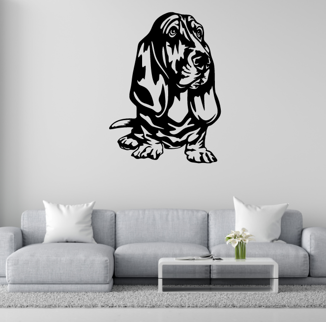 DEKORACJA ścienna Obraz wzór PIES BASSET HOUND