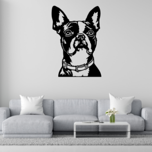 DEKORACJA ścienna Obraz wzór PIES BOSTON TERRIER