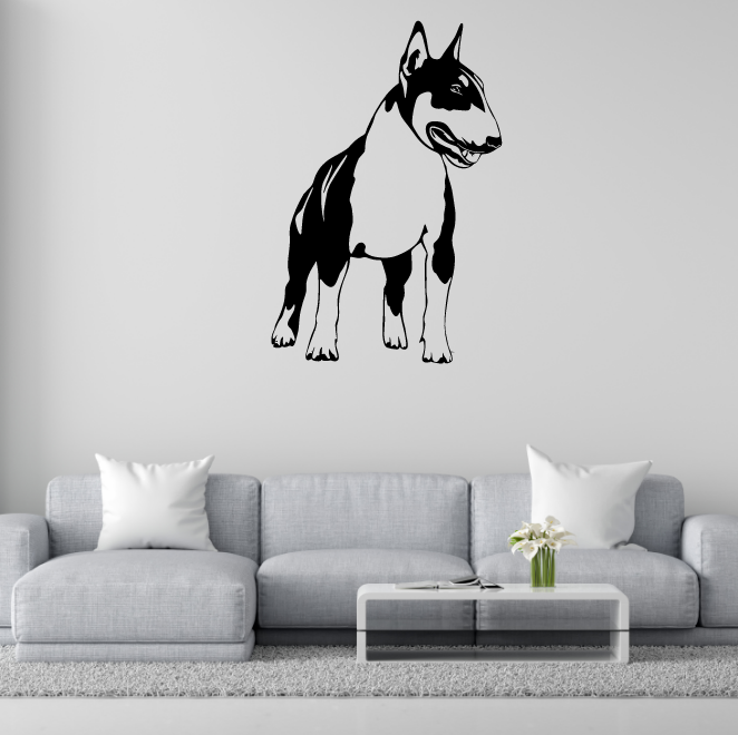 DEKORACJA ścienna Obraz wzór PIES BULL TERRIER
